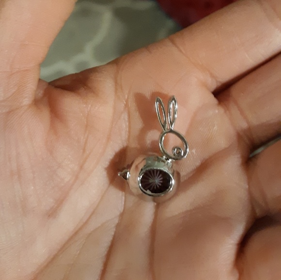 New Stunning Mystic Topaz Silver Rabbit Ears Pendant Necklace. - Picture 3 of 8